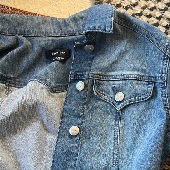 bebe Classic Blue Jean Jacket - Picture 3 of 5